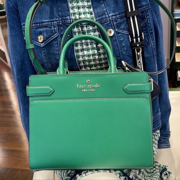 Kate Spade Staci Medium Satchel Green Bean - Picture 9 of 16